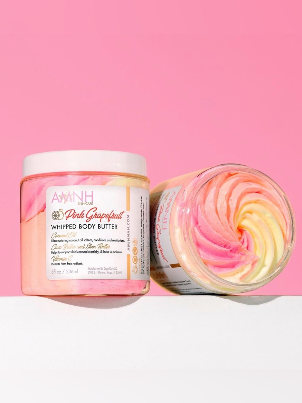 NWT Aminnah Pink Grapefruit Whipped Body Butter retails $38.00 USD